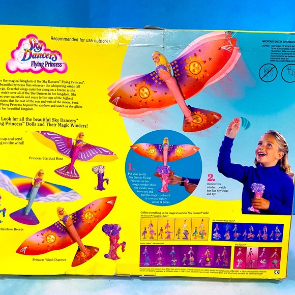SKY DANCER VTG 1995 COLLECTIBLE FLYING PRINCESS WIND CHARMER IN ORIGINAL BOX - Picture 2 of 14